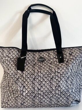 COACH- Ocelot Weekender Snake Print Fabric Tote